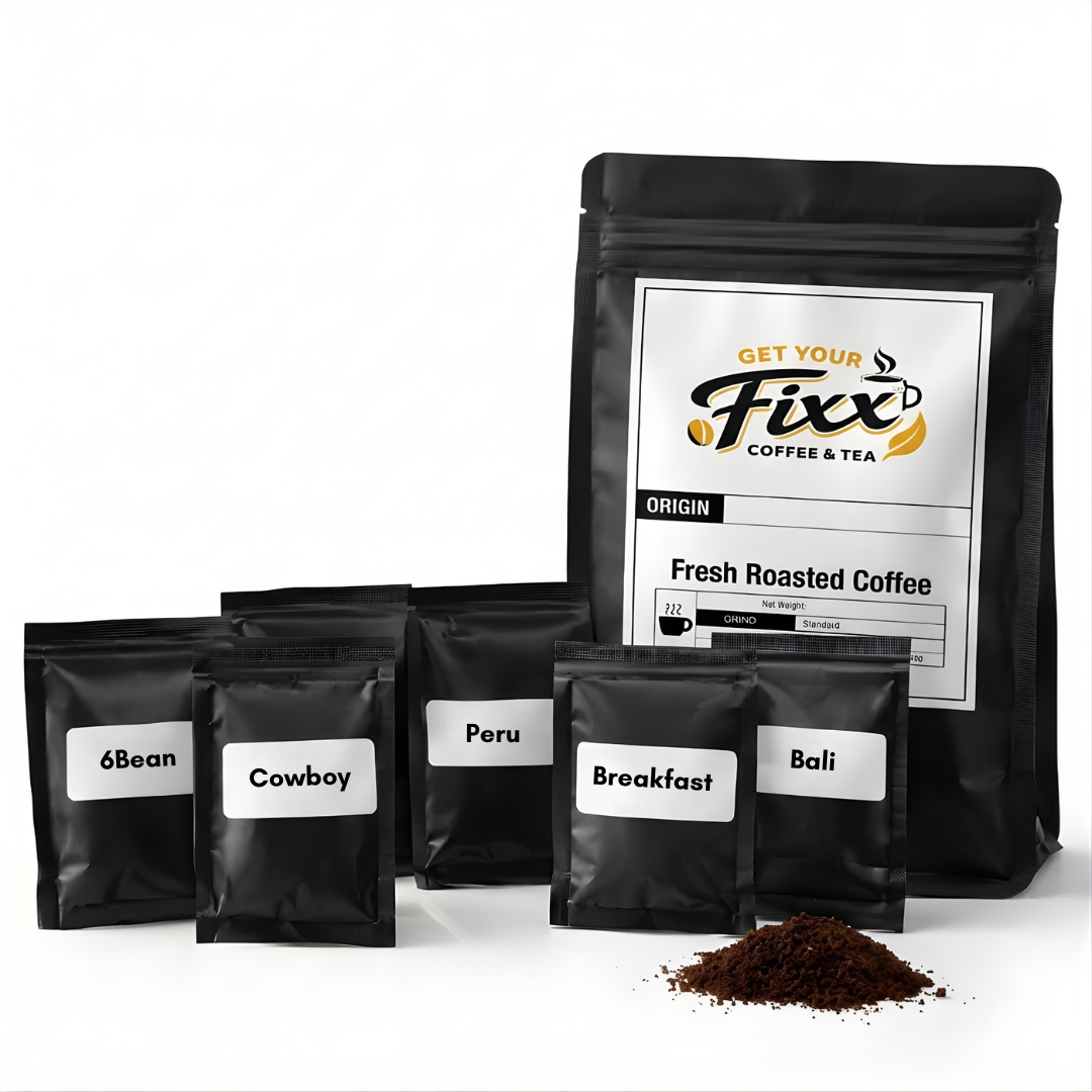 Best Sellers Sample Pack: 6Bean, Cowboy, Breakfast, Peru, Mexico, Bali